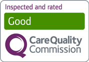 Celebrating Excellence: Inspected and rated Good by the Care Quality Commission.