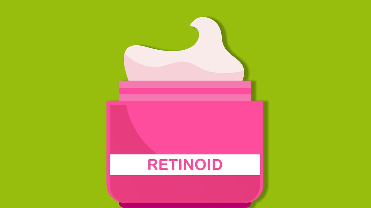 How do retinoids and retinol help with acne?