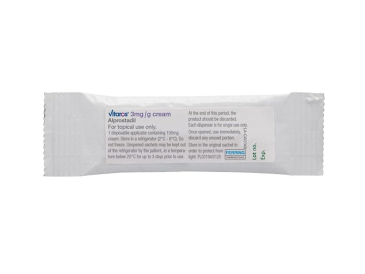 Vitaros 3mg cream - Erectile dysfunction treatment