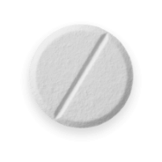 A picture of a Finasteride pill.