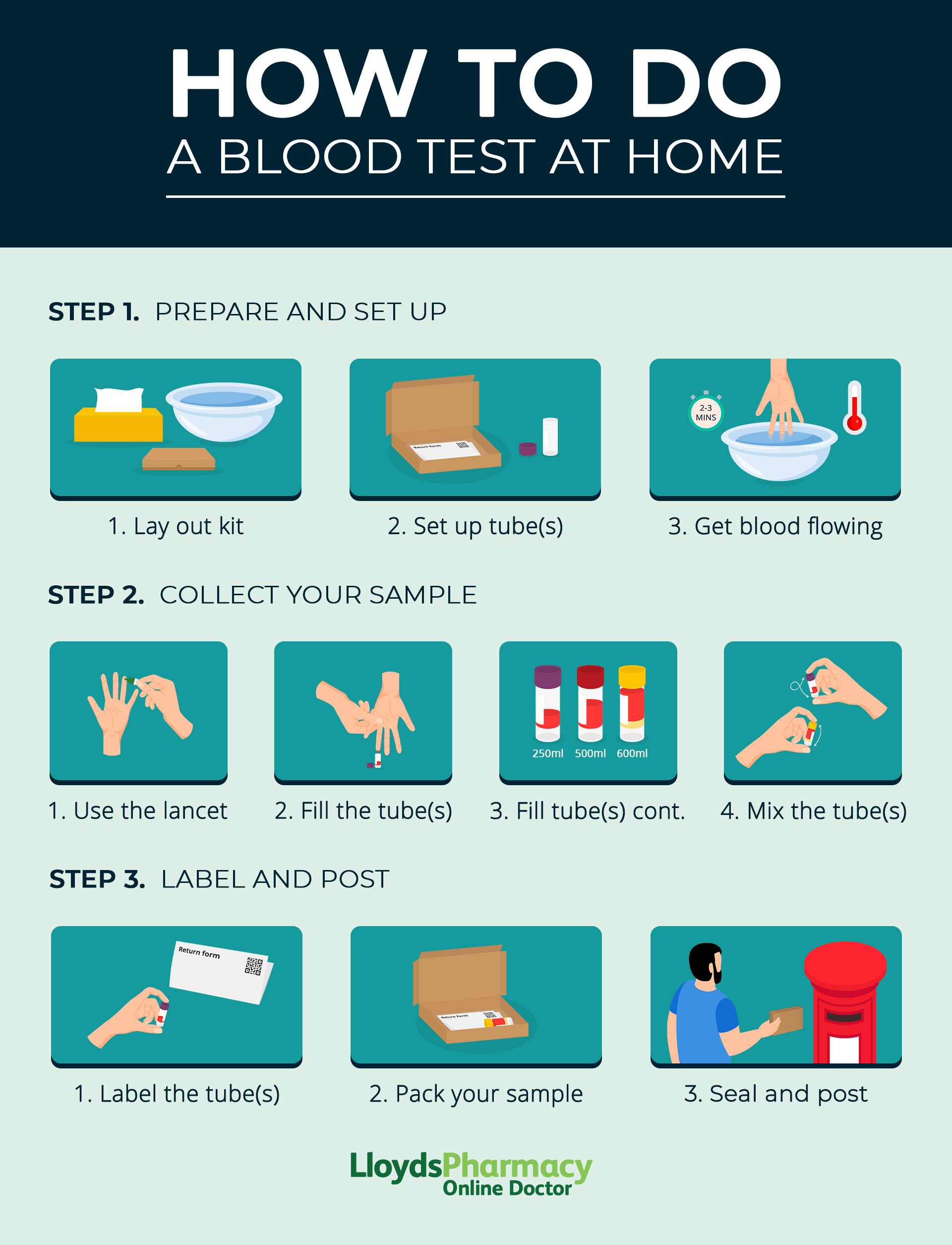 How to do a blood test at home step by step