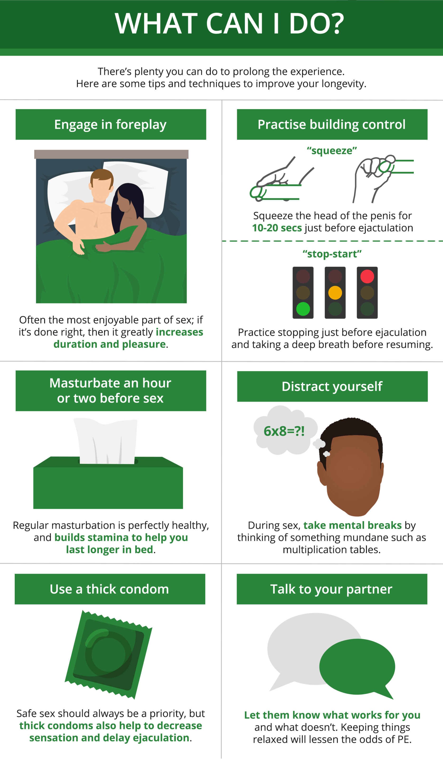 ways to last longer in bed