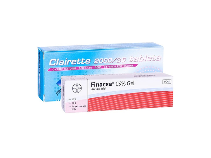 Co-cyprindiol & Azelaic acid acne treatment