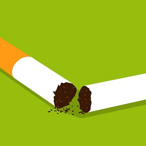 Broken cigarette