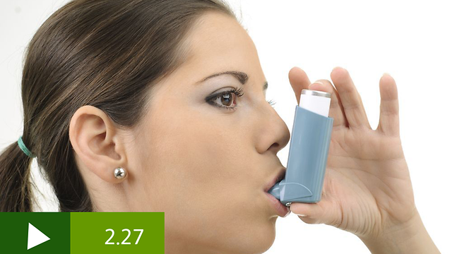 Ventolin inhaler spray video